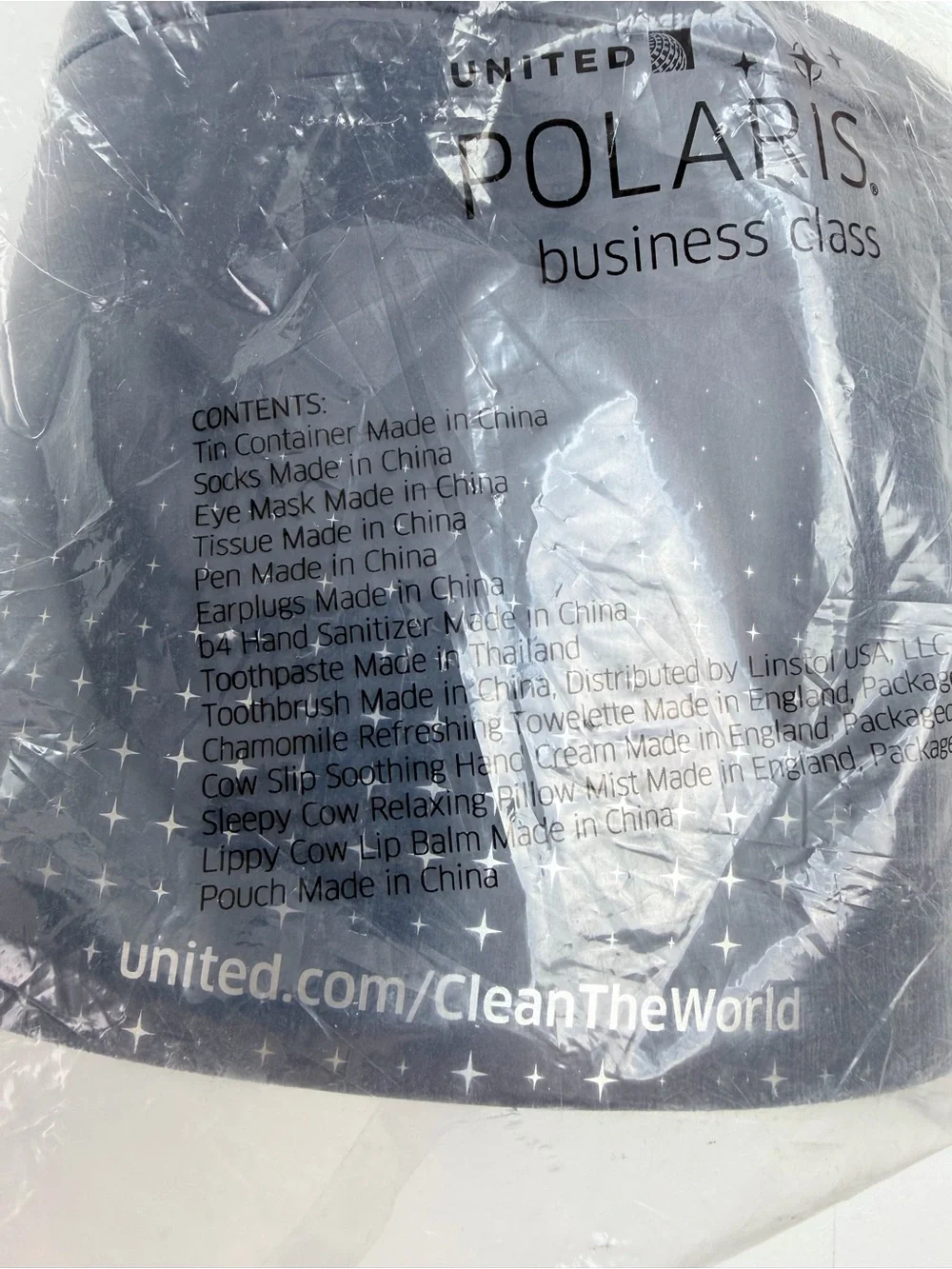 United Airlines Polaris Class Amenity Kits (2) NEW